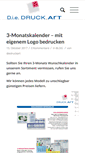 Mobile Screenshot of diedruckart.de